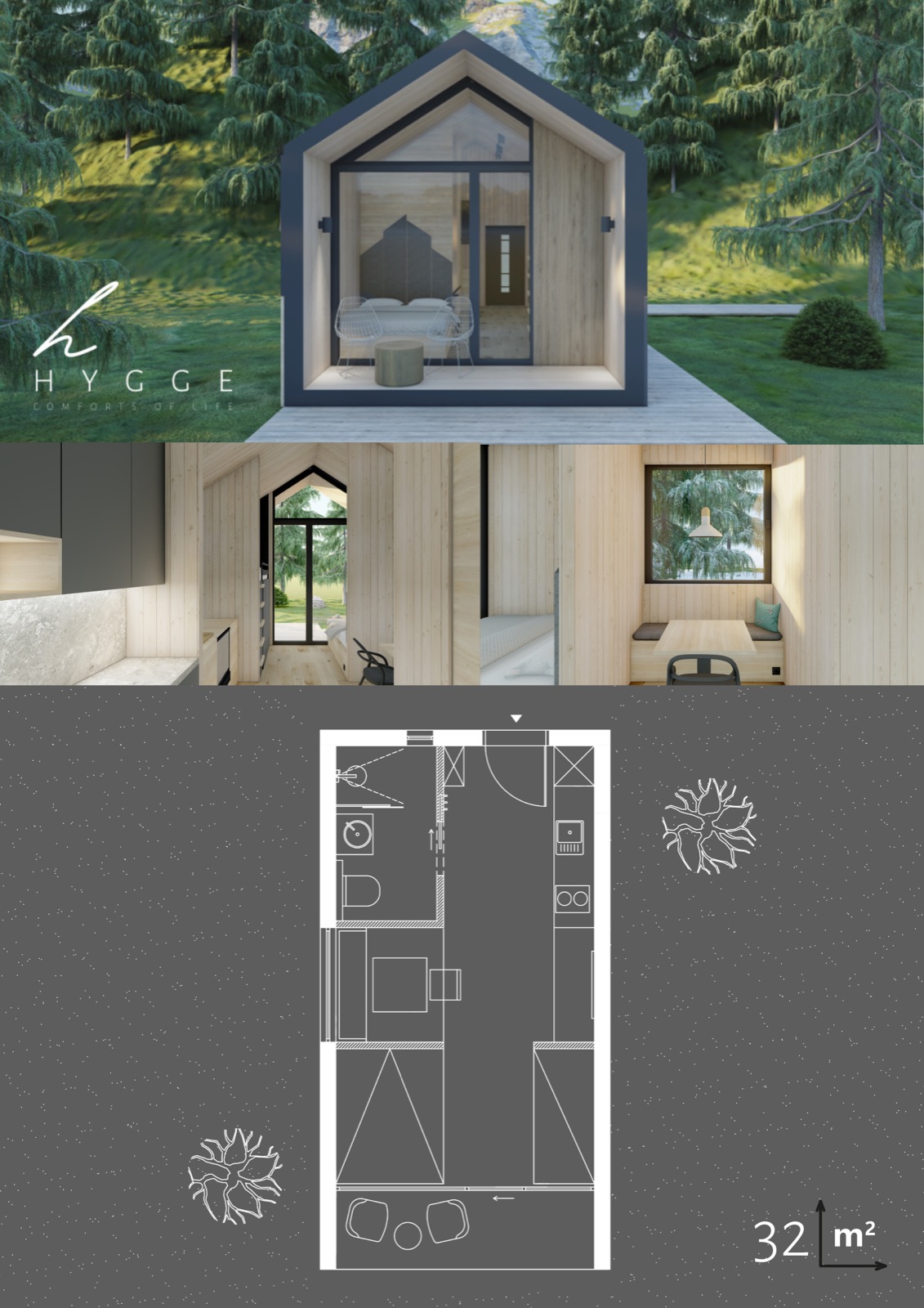 Compact home exterior
